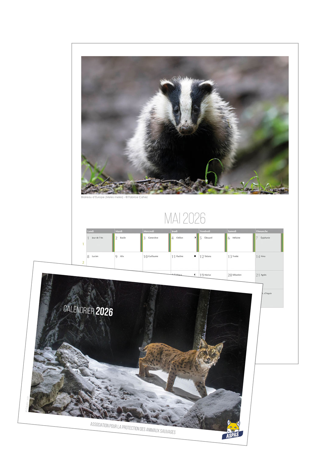 Calendrier ASPAS 2026