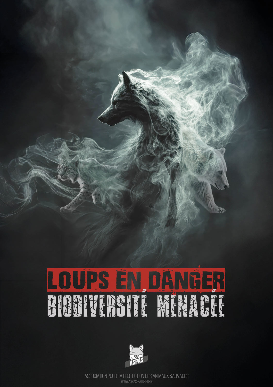 Affiche A1 "Loups en danger"